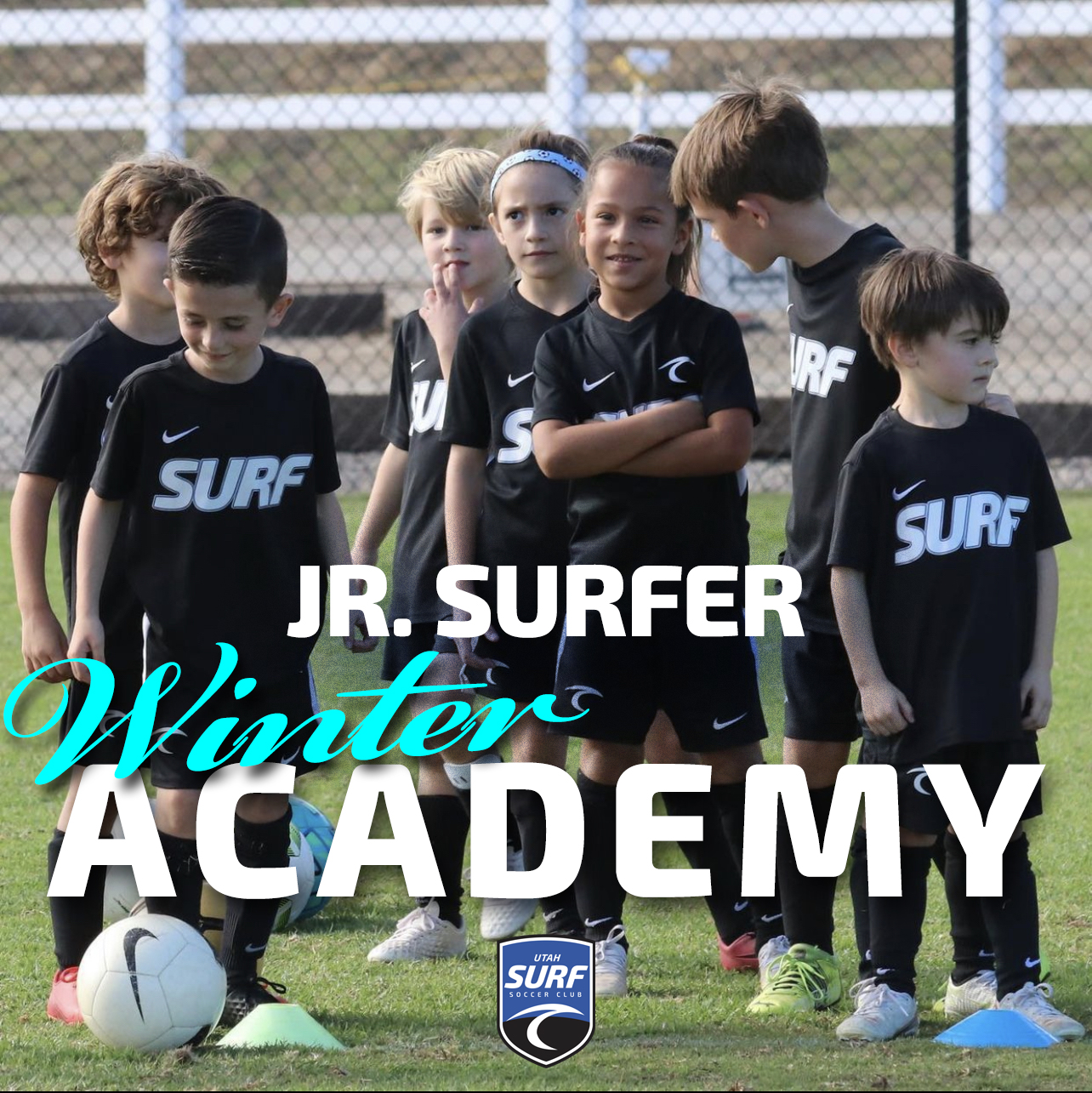 Young children at soccer practice